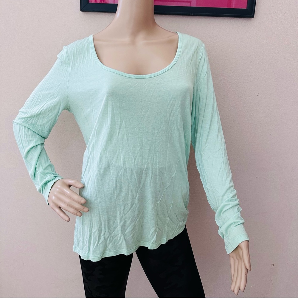 Banana Republic Light Green Long Sleeve Top